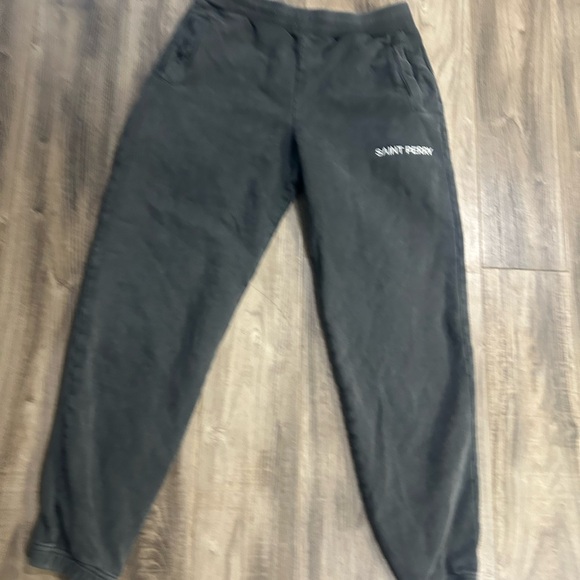 SAINT PERRY Men's Grey Cotton Sweatpant - Vintage Gray - Picture 3 of 9